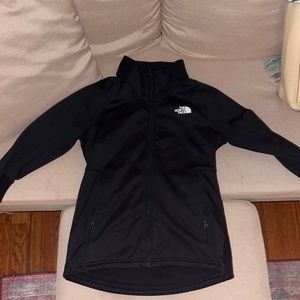 The North Face light black full zip jacket, size small